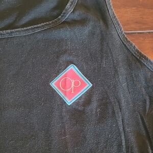 OP Black Tank with Pink and Blue Logo